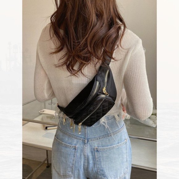 New Multi-pocket Waist Bag Gold Hardware 132 - Picture 3 of 4